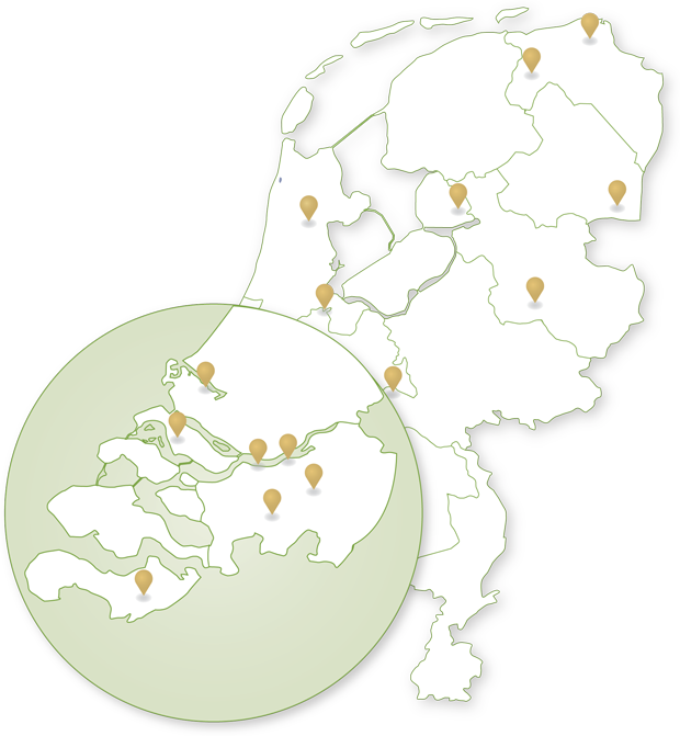 Vrijloopstallen kaart